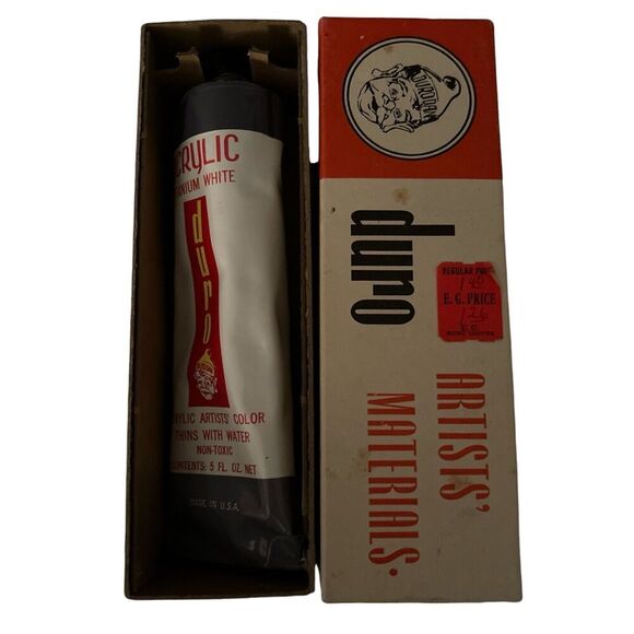 Duro Acrylic Artist Paint, Titanium White Tube 5 Fl Oz NEW IN Original Box - Picture 3 of 4